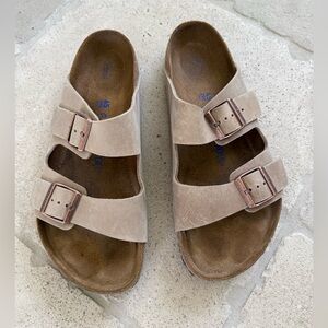 Men’s Beige Arizona Birkenstocks Size 12/12.5, 45 EU
